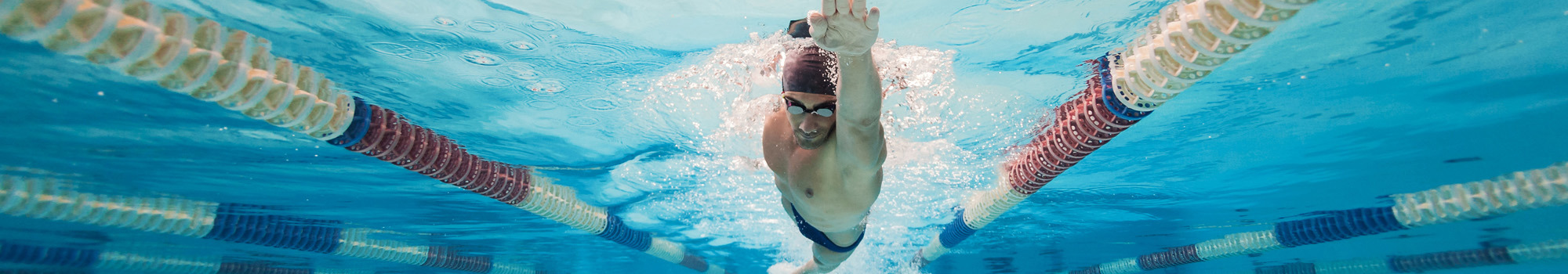 Dramatic Underwater Swim Image